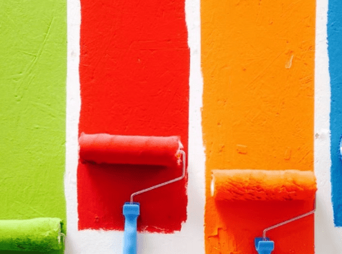 Experimenting with paint colours inside your home