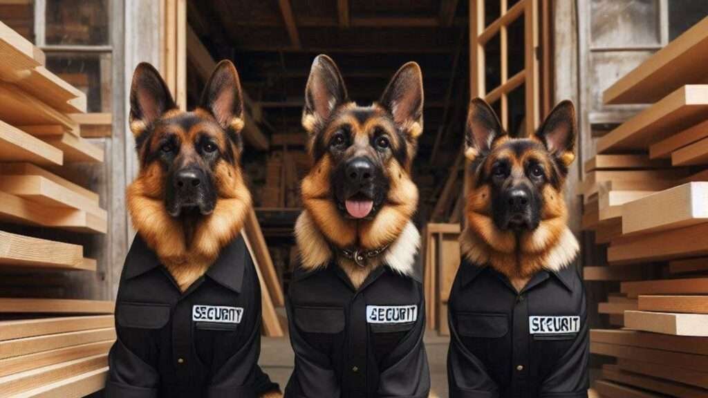 Pets Protecting the Woodshop