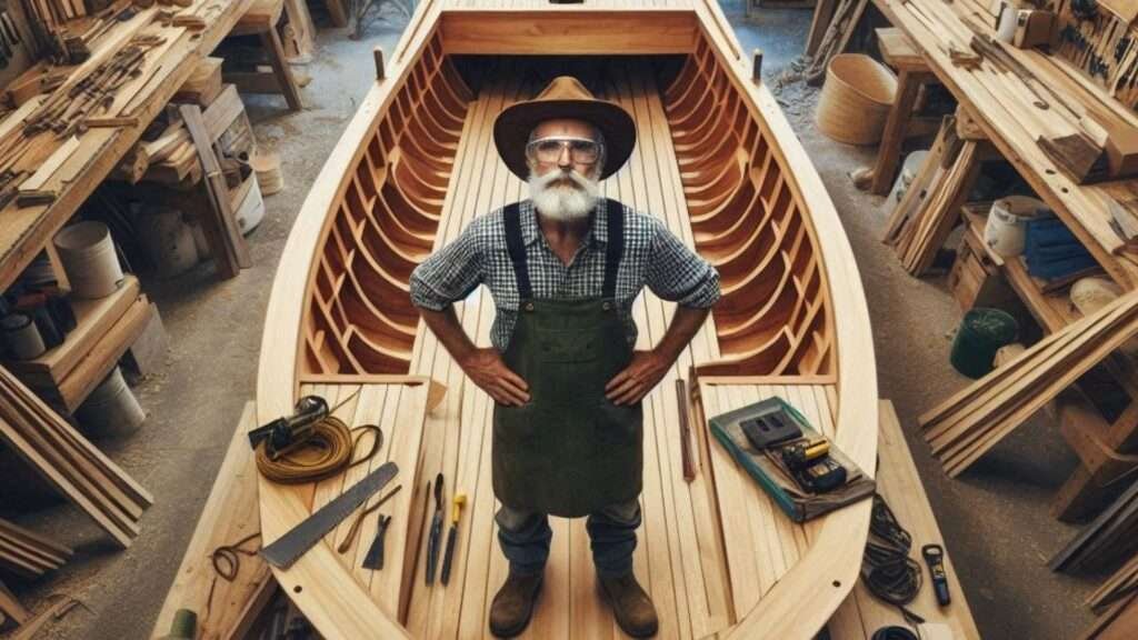 Wooden Centre Console VHull Fishing Boat