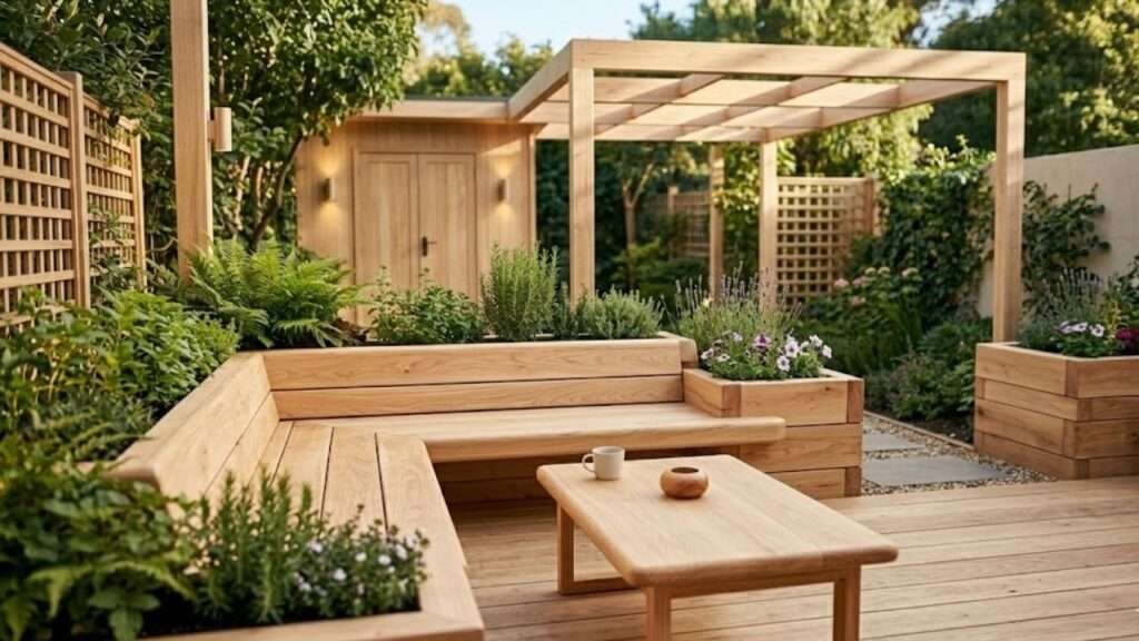 Backyard Woodwork Transformation With Cypress