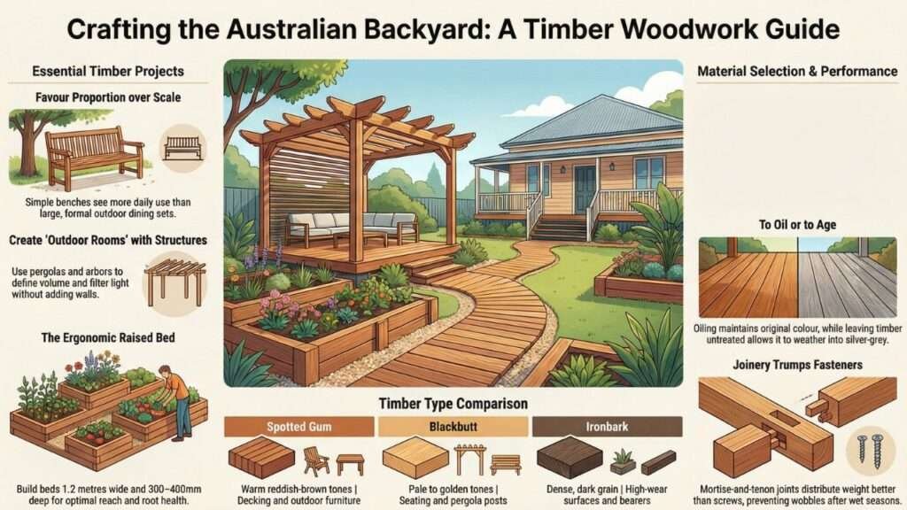 Shape Your Backyard Space With Woodwork IG